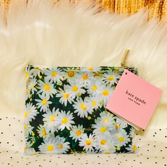 KATE SPADE ♠️ REUSABLE SHOPPING TOTE,DAISY W/POUCH - Picture 10 of 10